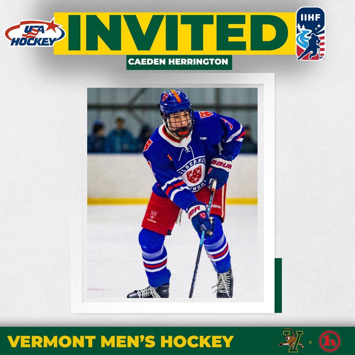 UVMmhockey's tweet image. Congrats to incoming first year ๐๐ฎ๐ฒ๐ฑ๐ฒ๐ป ๐๐ฒ๐ฟ๐ฟ๐ถ๐ป๐ด๐๐ผ๐ป who has been invited by @usahockey to the 2025 World Junior Summer Showcase set for July 25-Aug. 2 at Ridder Arena in Minneapolis!
#WorldJuniors | #802Hockey