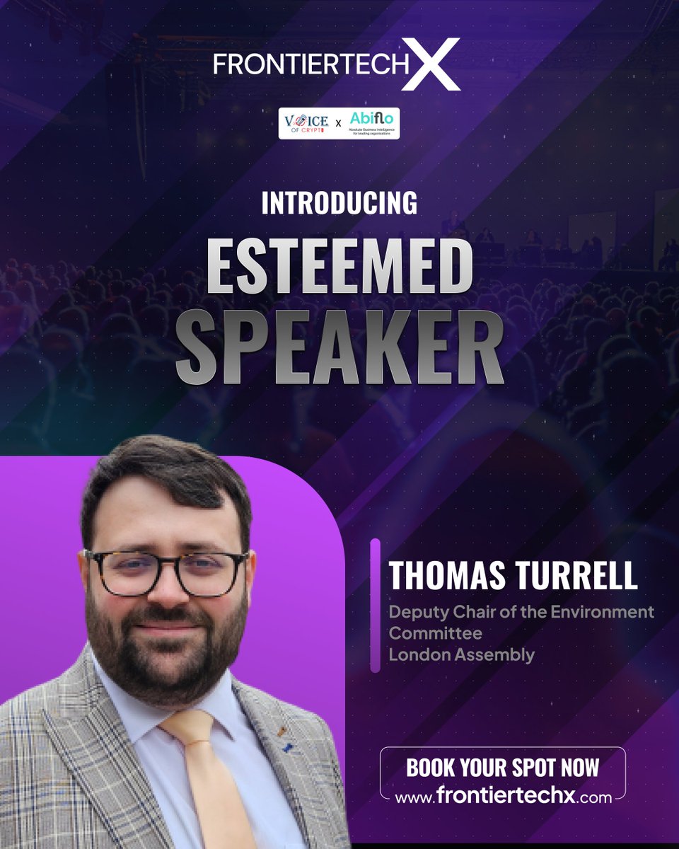 Donbit (@donbit_) on Twitter photo 🧐 Can tech really drive a greener future?
<a href="/ThomasFTurrell/">Thomas Turrell AM</a>, Deputy Chair of the Environment Committee, London Assembly, is taking the stage at #FrontiertechX London 2025 to break it down.
Catch him live on 22 July — book now: frontiertechx.com 🧐 Can tech really drive a greener future?
<a href="/ThomasFTurrell/">Thomas Turrell AM</a>, Deputy Chair of the Environment Committee, London Assembly, is taking the stage at #FrontiertechX London 2025 to break it down.
Catch him live on 22 July — book now: frontiertechx.com