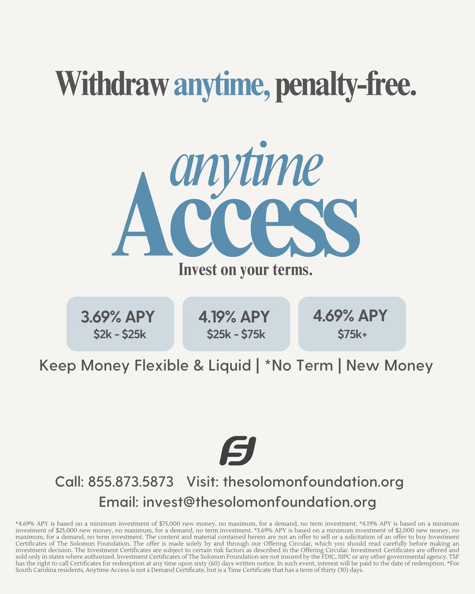 Solomon Foundation  tweet media