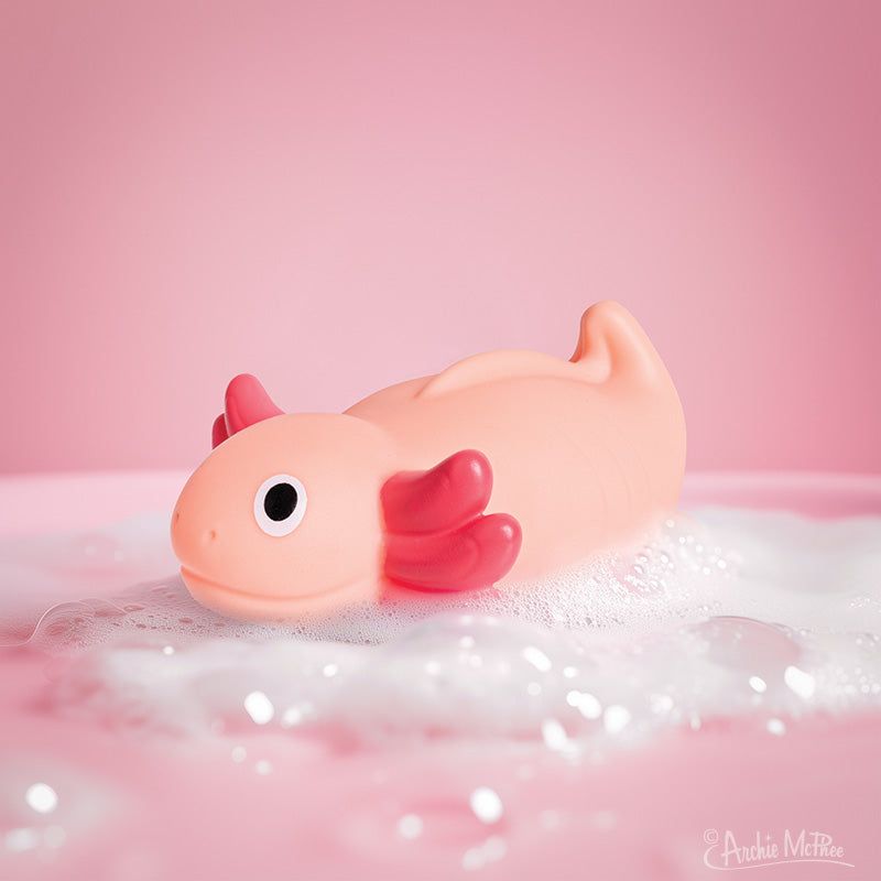 New item! Axolotl Bath Toy! It's like a rubber duck, but it's an axolotl.  buff.ly/DZJBFYz
