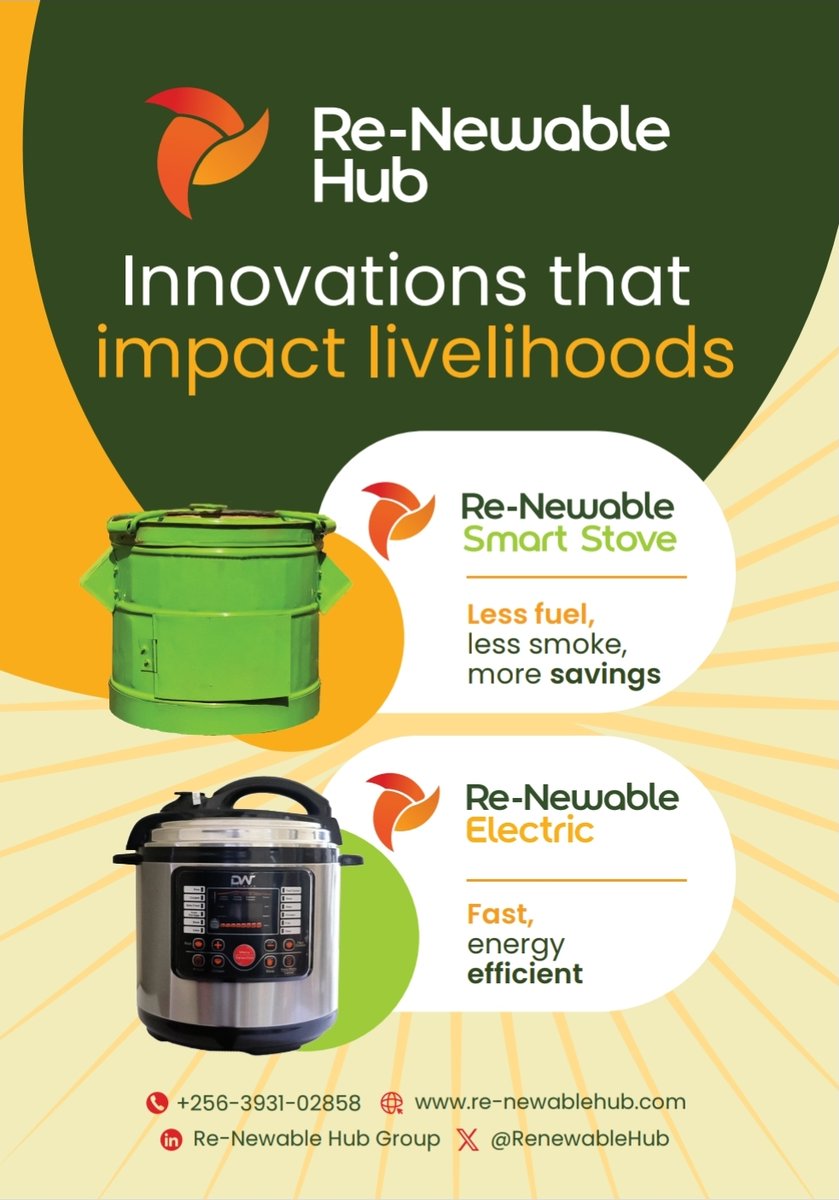 RenewableHub's tweet image. Clean Cooking + Healthy Eating + Healthy Living = A Healthy Lifestyle.
Catch us at the Boma Play Grounds as we exhibit our products @FPcitymarathon expo, before our team takes on the challenge on the 19th - July - 2025. Be there or be square. 😊