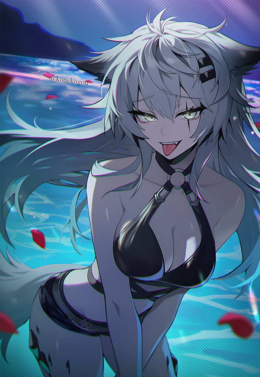 Lappland 🖤

If this image gets more than 1 like, I'll post more spicy pictures of her later in the month 🤝

#アークナイツ
