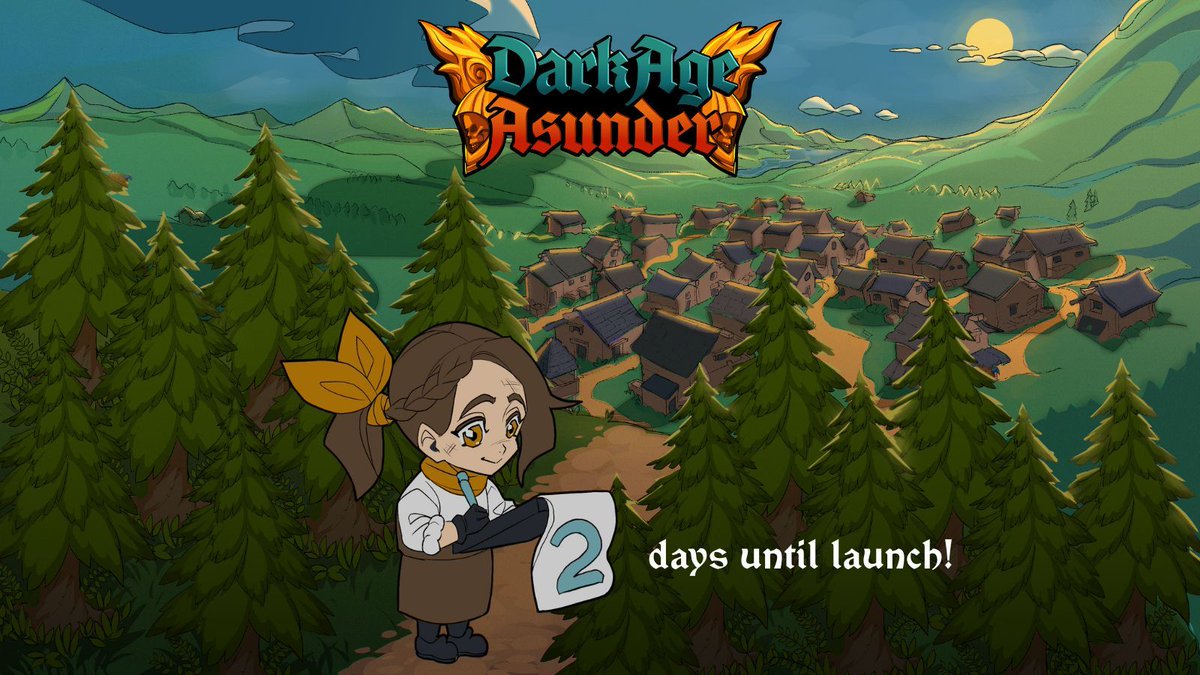 PlutoniumPow's tweet image. The Herbalist is checking things off her list. Be sure to check "Wishlist Dark Age Asunder" off your list, too. Two days left until we release the game!!!!