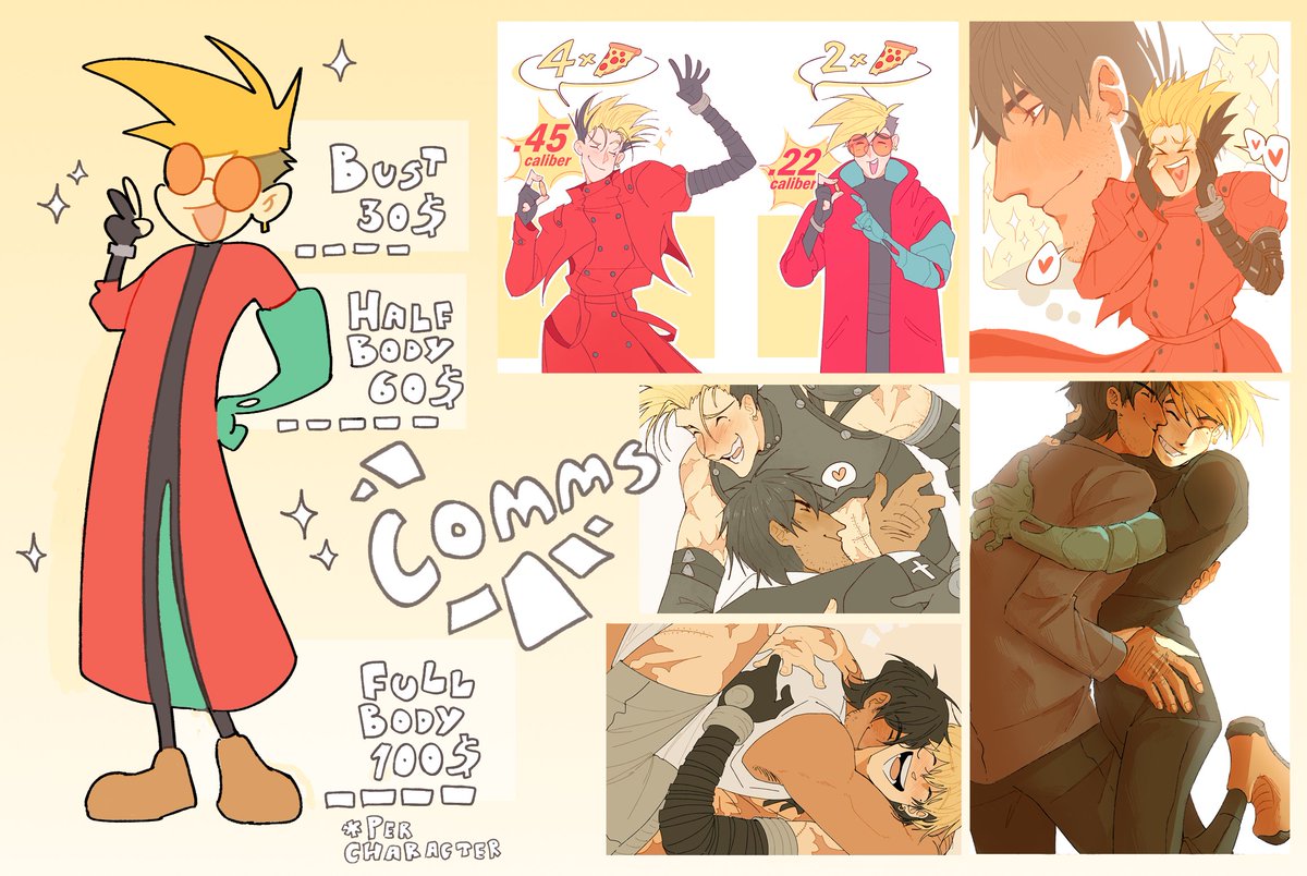⭐️reopening comms⭐️
3 slots this time too  
dm me if interested so we can discuss details   
rts are very appreciated 💛 

(more info below)