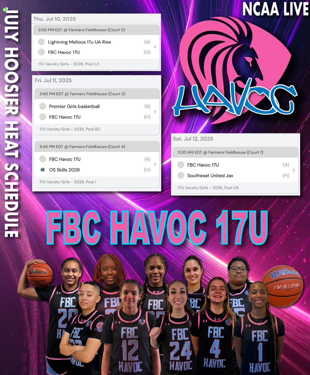 Updated schedule!