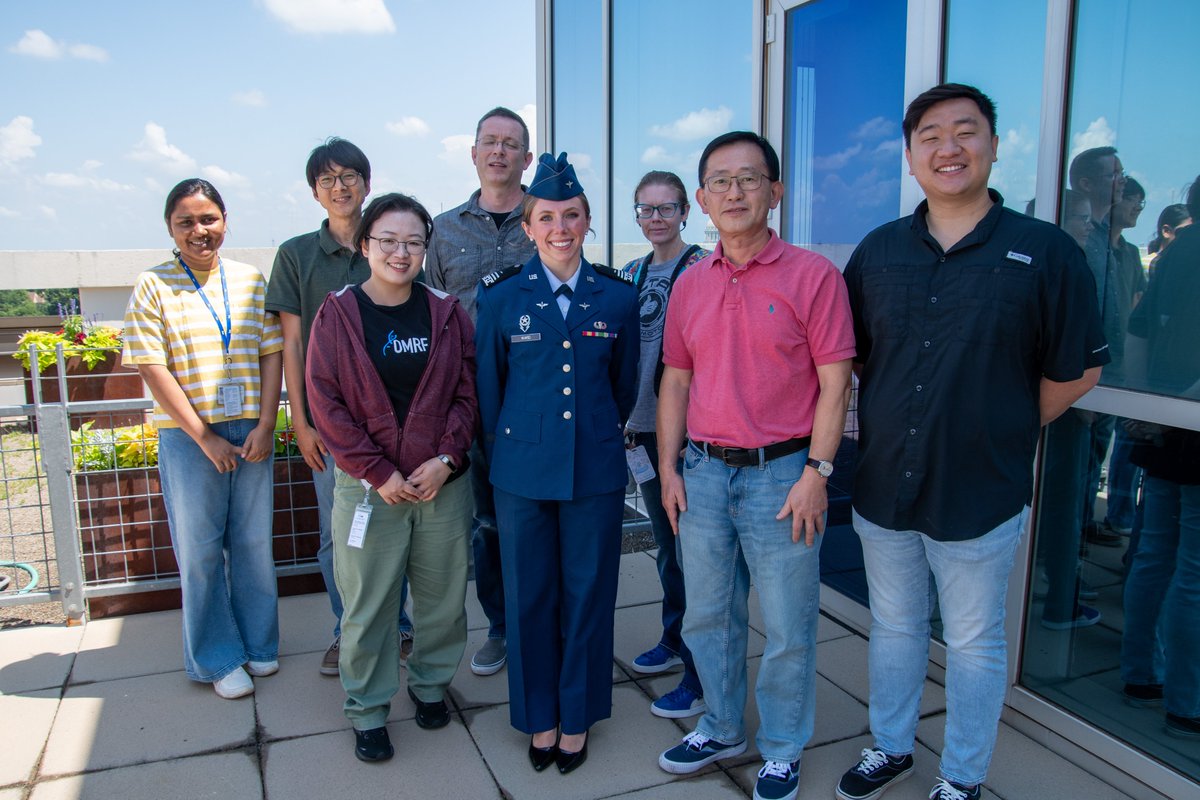 OMRF's tweet image. We said, "see ya later" to another one of our Saxon students after her summer at OMRF! 👋 Hayden Ward is a U.S. Air Force Academy student who worked with Dr. Lorin Olson in our Cardiovascular Biology Research Program. Her research over the last six weeks focused on wound healing.