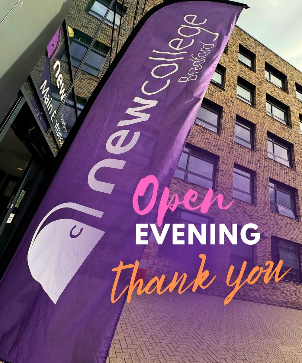 NewColBradford's tweet image. A huge thank you to everyone who attended our Open Evening, we hope we managed to answer all of your questions about our outstanding college. We wish you a safe journey home and look forward to welcoming you back in the future 👋