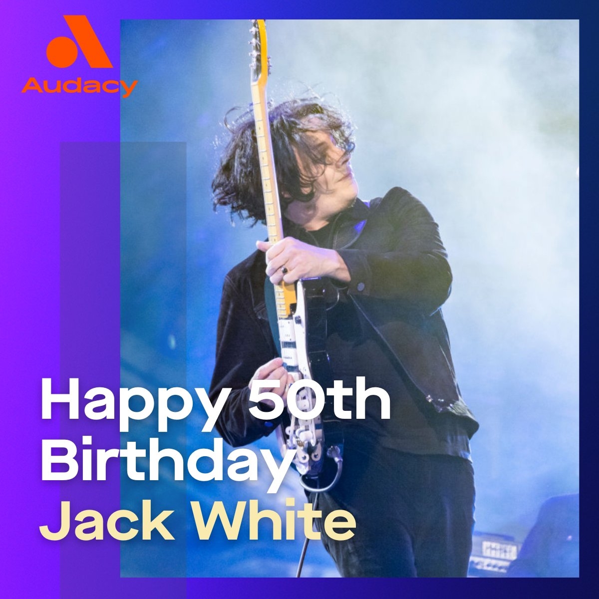 kroq's tweet image. Born on this date in 1975, wishing a happy 50th birthday to Jack White 🎸