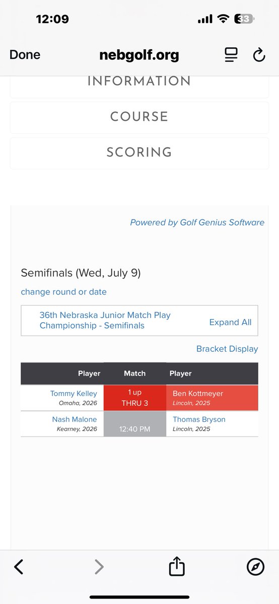 KC Stars Boys Golf (@golfkcstars) on Twitter photo Good luck to <a href="/MaloneNash23423/">Nash Malone</a> in the final 4 at the Nebraska Junior Match Play. He tees off at 12:40 Good luck to <a href="/MaloneNash23423/">Nash Malone</a> in the final 4 at the Nebraska Junior Match Play. He tees off at 12:40