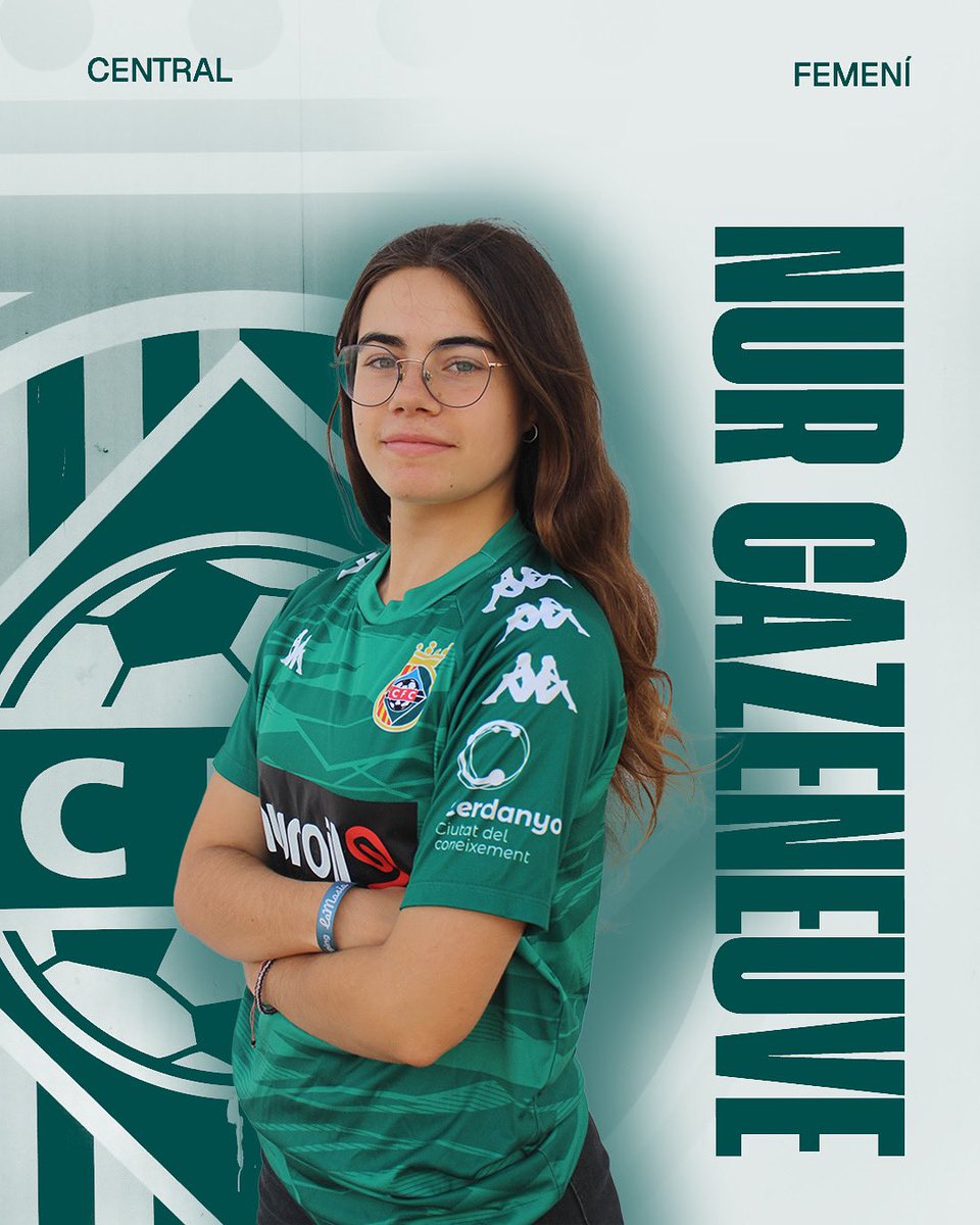 Nur Cazeneuve, nova incorporació del Cerdanyola!
👉🏻 Defensa jove amb passat a Les Corts (Copa Catalunya) i procedent del Women’s Soccer School.
💚 Qualitat en sortida i solidesa al darrere.
🙌🏻 Benvinguda, Nur! #FemCerdanyola