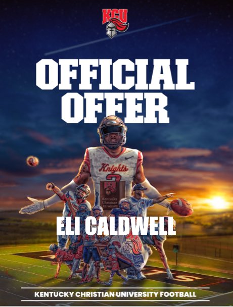 Eli Caldwell (@elicaldwell08) on Twitter photo After a great conversation with <a href="/TroyerNolan/">Coach T</a> I am blessed to receive an offer from Kentucky Christian University! <a href="/cjtank74/">Josh Tackett</a> <a href="/Ryle_Football/">Ryle Football</a> <a href="/CoachWare15/">Ryan Ware</a> After a great conversation with <a href="/TroyerNolan/">Coach T</a> I am blessed to receive an offer from Kentucky Christian University! <a href="/cjtank74/">Josh Tackett</a> <a href="/Ryle_Football/">Ryle Football</a> <a href="/CoachWare15/">Ryan Ware</a>