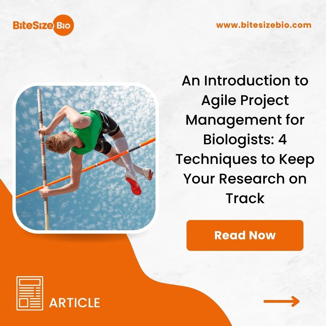 BitesizeBio's tweet image. Discover how biologists can use Agile project management to stay focused and get more done with less stress. In our latest article, learn 4 techniques you can start using today. Read it Now → buff.ly/Fd0Y1mv #AgileScience #LabLife #ProjectManagement