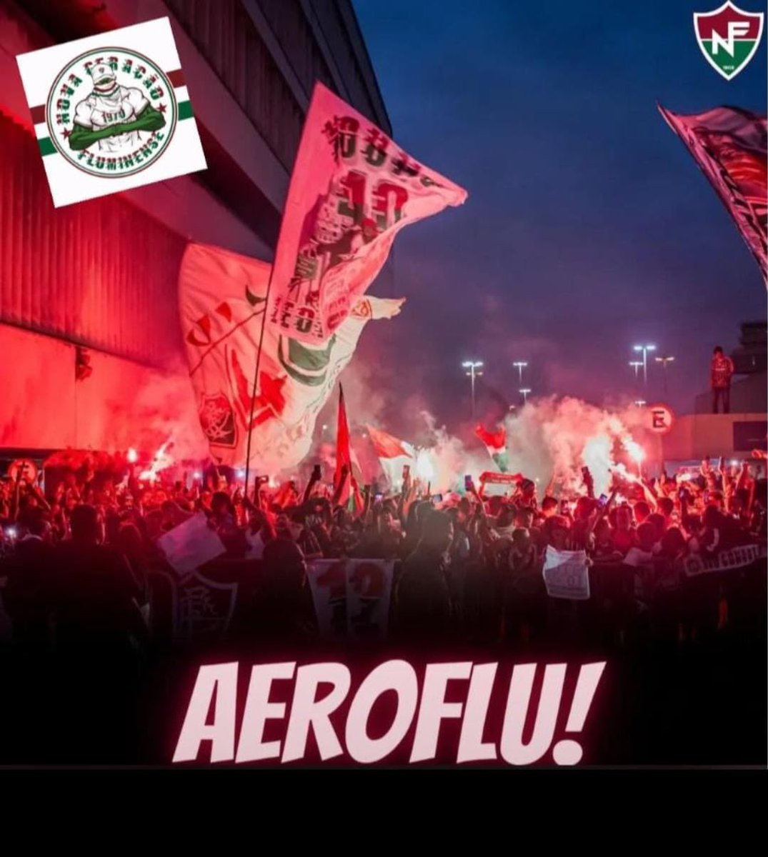 Algumas Torcidas fizeram “Aero na ida” mas só nós vamos Fazer na Volta.

ORGULHO DE SER TRICOLOR🇭🇺

✈️AERO FLU.
📆 SEXTA DIA 11.07
Local: AEROPORTO DO GALEÃO 
HORÁRIO: a partir de 22h
Previsão de desembarque: entre 23h e 00h.

Bora ?