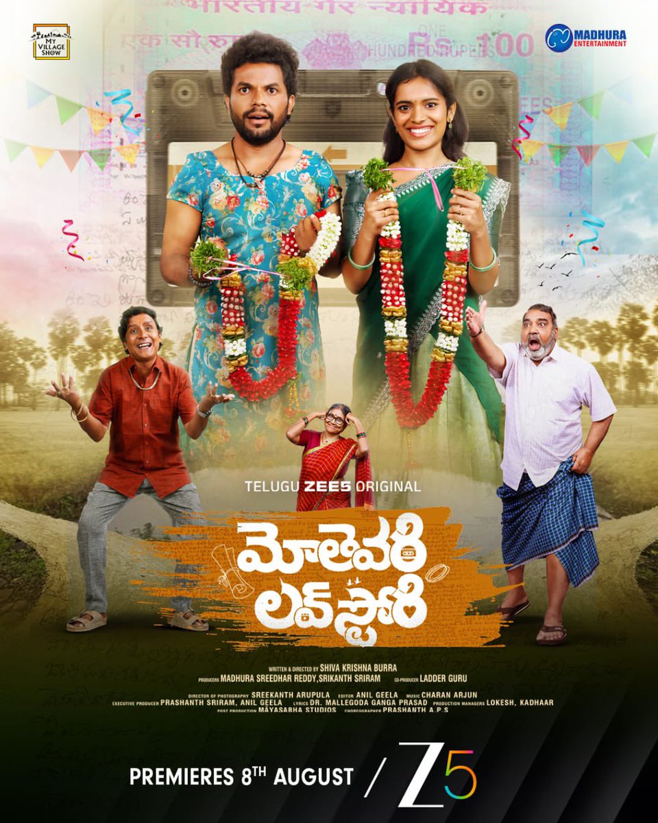 Madhura Sreedhar Reddy (@madhurasreedhar) on Twitter photo A new genre in town! Telugu #ZEE5 Original #MothevariLoveStory with local #Telangana flavour and a whole lot of fun.
#MothevariLoveStoryonZEE5 from 8th August! <a href="/anilgeela_vlogs/">Anil geela</a> #VarshiniReddy <a href="/myvillageshow/">My Village Show</a> <a href="/MadhuraEnt/">MadhuraEntertainment</a> <a href="/ZEE5Telugu/">ZEE5 Telugu</a> <a href="/shivakrishnamvs/">SHIVAKRISHNA BURRA</a> <a href="/ladder_guru/">Ladder The Career Guru</a> <a href="/MadhuraAudio/">Madhura Audio</a> A new genre in town! Telugu #ZEE5 Original #MothevariLoveStory with local #Telangana flavour and a whole lot of fun.
#MothevariLoveStoryonZEE5 from 8th August! <a href="/anilgeela_vlogs/">Anil geela</a> #VarshiniReddy <a href="/myvillageshow/">My Village Show</a> <a href="/MadhuraEnt/">MadhuraEntertainment</a> <a href="/ZEE5Telugu/">ZEE5 Telugu</a> <a href="/shivakrishnamvs/">SHIVAKRISHNA BURRA</a> <a href="/ladder_guru/">Ladder The Career Guru</a> <a href="/MadhuraAudio/">Madhura Audio</a>