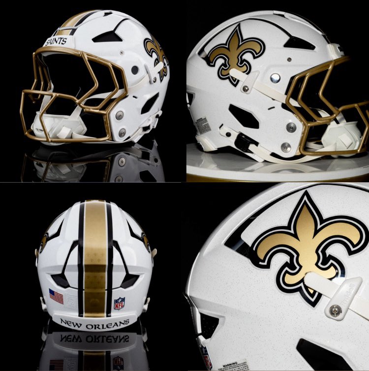 HolyRollerNFL's tweet image. ¡El nuevo casco blanco alternativo de los #Saints para la Temporada regular #NFL 2025!🔥🤩
¿Qué tal les parece el diseño de New Orleans?👀