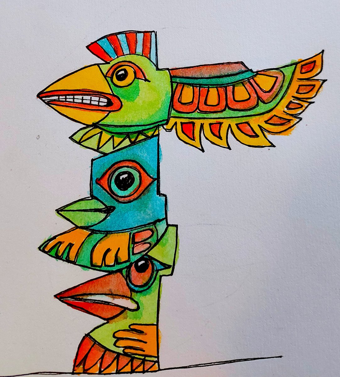 jayceek33's tweet image. &quot;Get off my head!&quot; @StudioTeaBreak 
#ShapeChallenge
