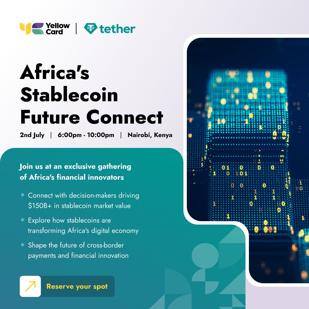 afrexofficial's tweet photo. Honored to have attend #StablecoinFutureConnect hosted by @yellowcard_app  x @tether — repping @afrexofficial  🚀

Great to connect with — all playing key roles in Africa’s #Web3 evolution.

We’re just getting started. 🔗

#Afrex #Stables #BuildInAfrica #USDt #Crypto #Fintech https://t.co/ZBOqSPONYo