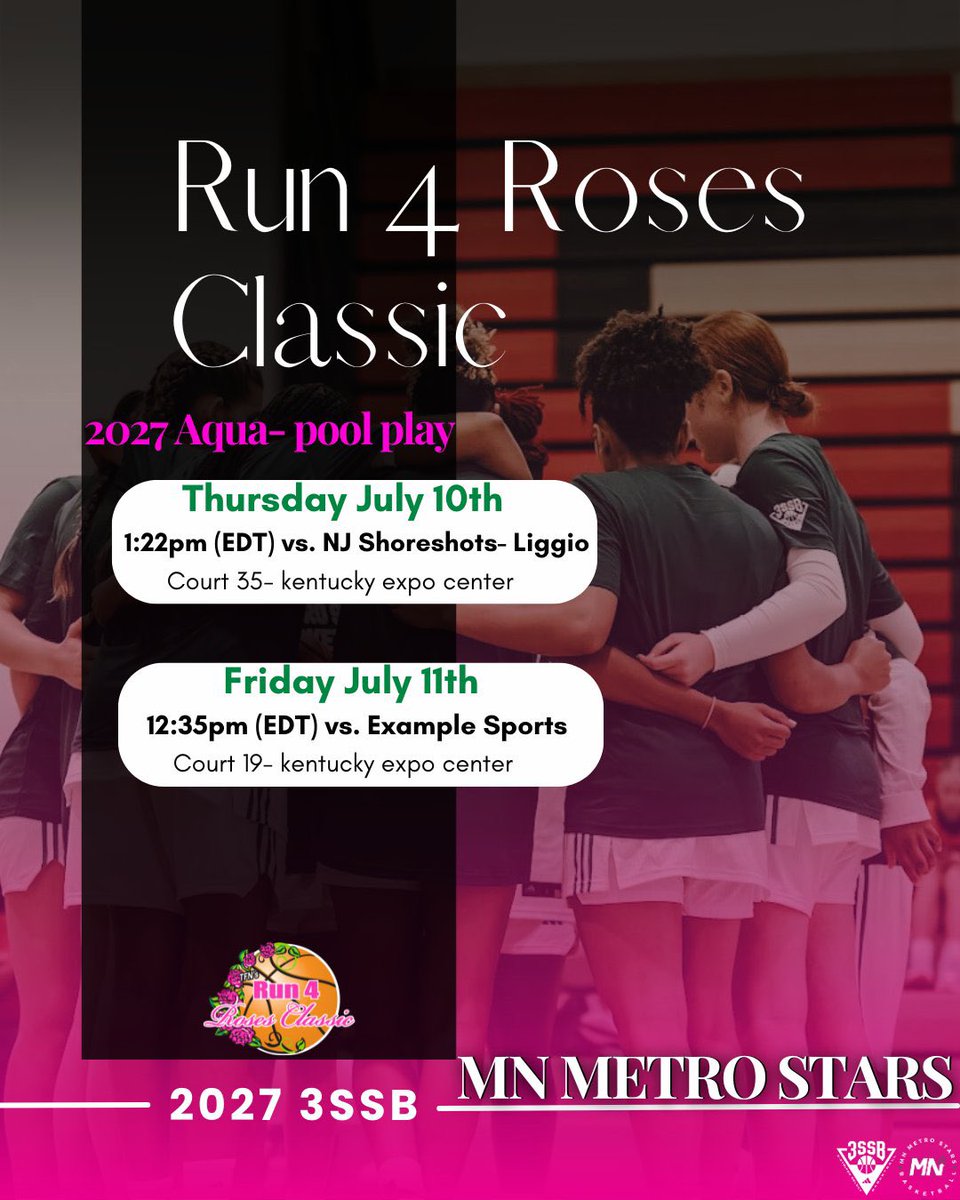 GraceProse's tweet image. Here’s our game schedule for this week in Louisville! Come check us out!! @MnMetroStars