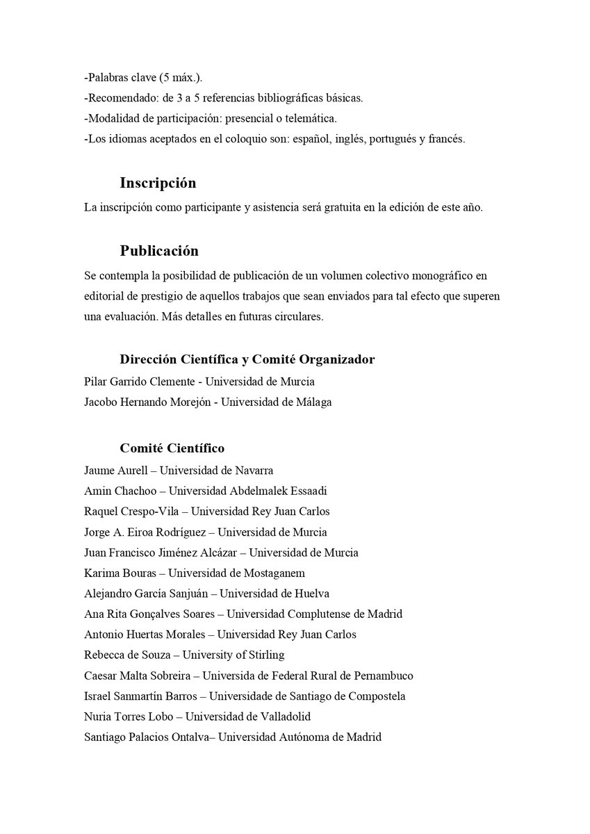 Exclusiva de El Bardo News™:
¡Abrimos la convocatoria de propuestas!
Este año, la 5ª edición de nuestro coloquio volverá a realizarse en el Hemiciclo de la Facultad de Letras de la Universidad de Murcia entre los días 12 y 14 de noviembre.