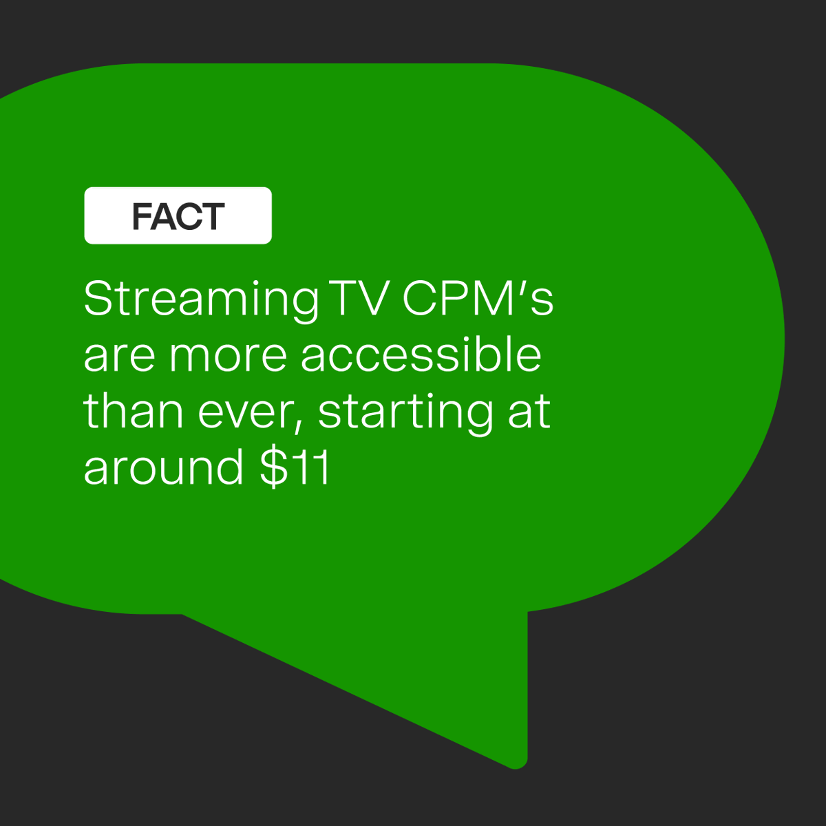Streaming TV ads aren't just for the Fortune 500 anymore. With Simpli.fi, you can get your ads on Streaming TV with CPM's starting as low as $11.

It's easier than you think.

Get started here: simpli.fi/contact

#DebunkingMyths #CTV #StreamingTV