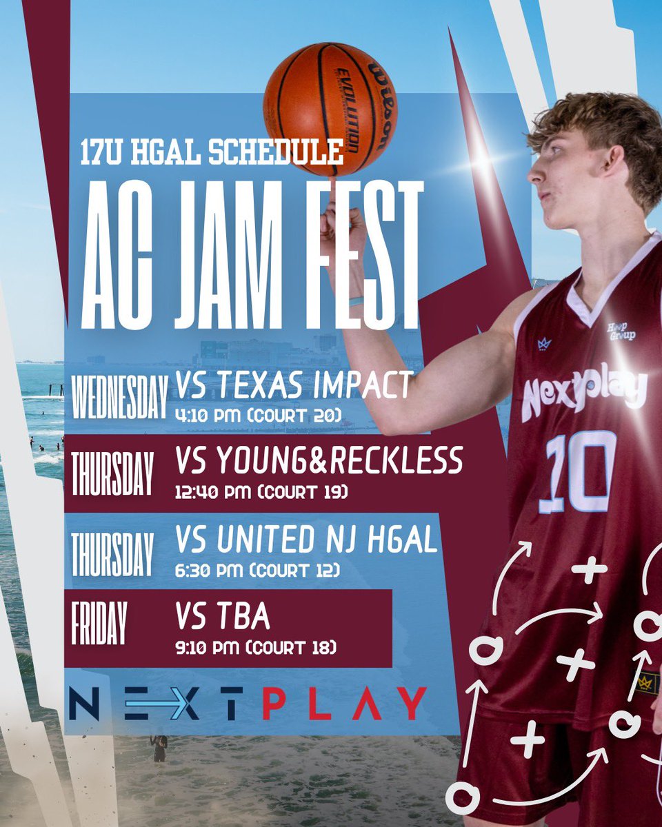 Alex Ormond (@alex2ormond) on Twitter photo Excited to play in AC Jam Fest with <a href="/Nextplaybasket1/">Next Play Basketball</a> this week. This is our schedule. Excited to play in AC Jam Fest with <a href="/Nextplaybasket1/">Next Play Basketball</a> this week. This is our schedule.