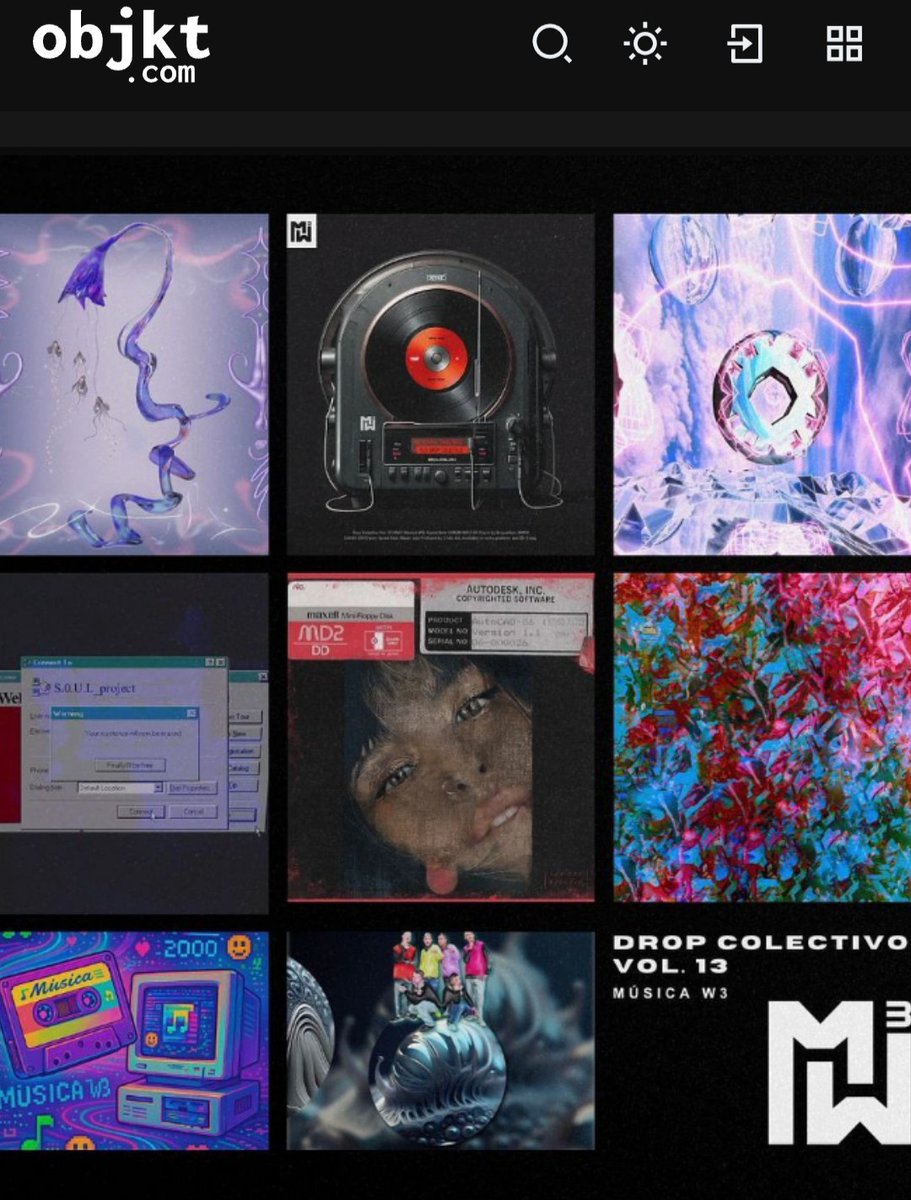 Nostalgia 2000 a collective drop between musicians and visual artists in which I participated is currently on the cover of <a href="/objktcom/">objkt</a>. My piece is currently featured in [𝑫𝒂𝒊𝒍𝒚 𝑪𝒖𝒓𝒂𝒕𝒊𝒐𝒏]. Thanks to <a href="/Musica_W3/">Música W3</a>