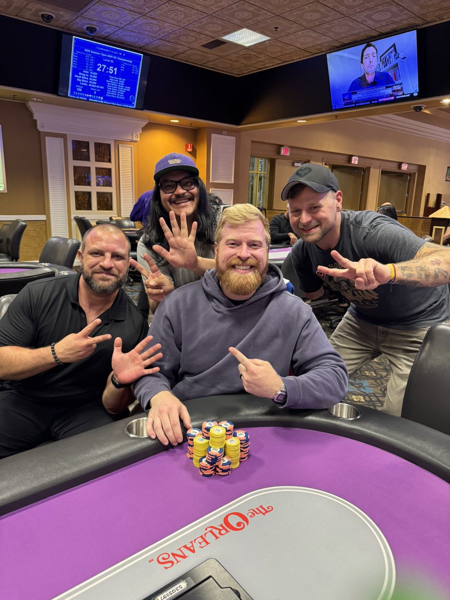 AllOrNubbin's tweet photo. The prowess that @Jeremy_Geist carries with him as the world’s best pot-limit double draw player carried over well last night.

Champion of The Orleans $240 NL 2-7 Single Draw! https://t.co/g32Q7dMnGs