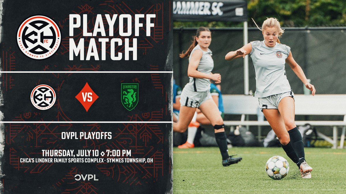 Give it your all, hold nothing back!💪✨ A special shout out to our KHFC Cincinnati <a href="/ovplsoccer/">OVPL Soccer</a> women's team as they head into tonight's playoff match against Lexington SC! The ladies will be kicking off at CHCA's Lindner Family Sports Complex at 7pm. Good luck, ladies!