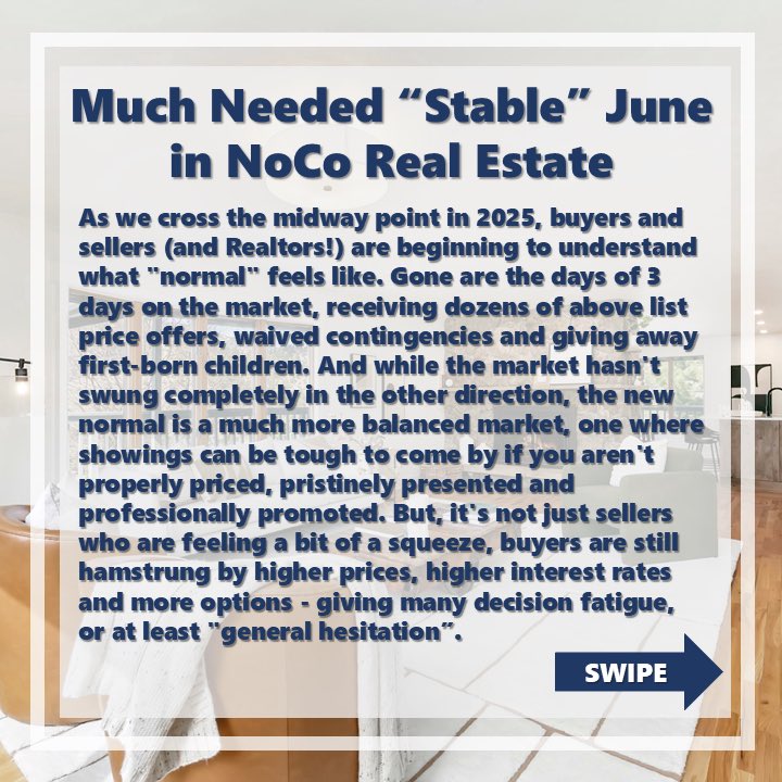 TheCraftBroker's tweet photo. A MUCH NEEDED “STABLE” JUNE IN NOCO REAL ESTATE

Full Post: https://t.co/PhhLhe3m1b https://t.co/qD5aWt4iWm