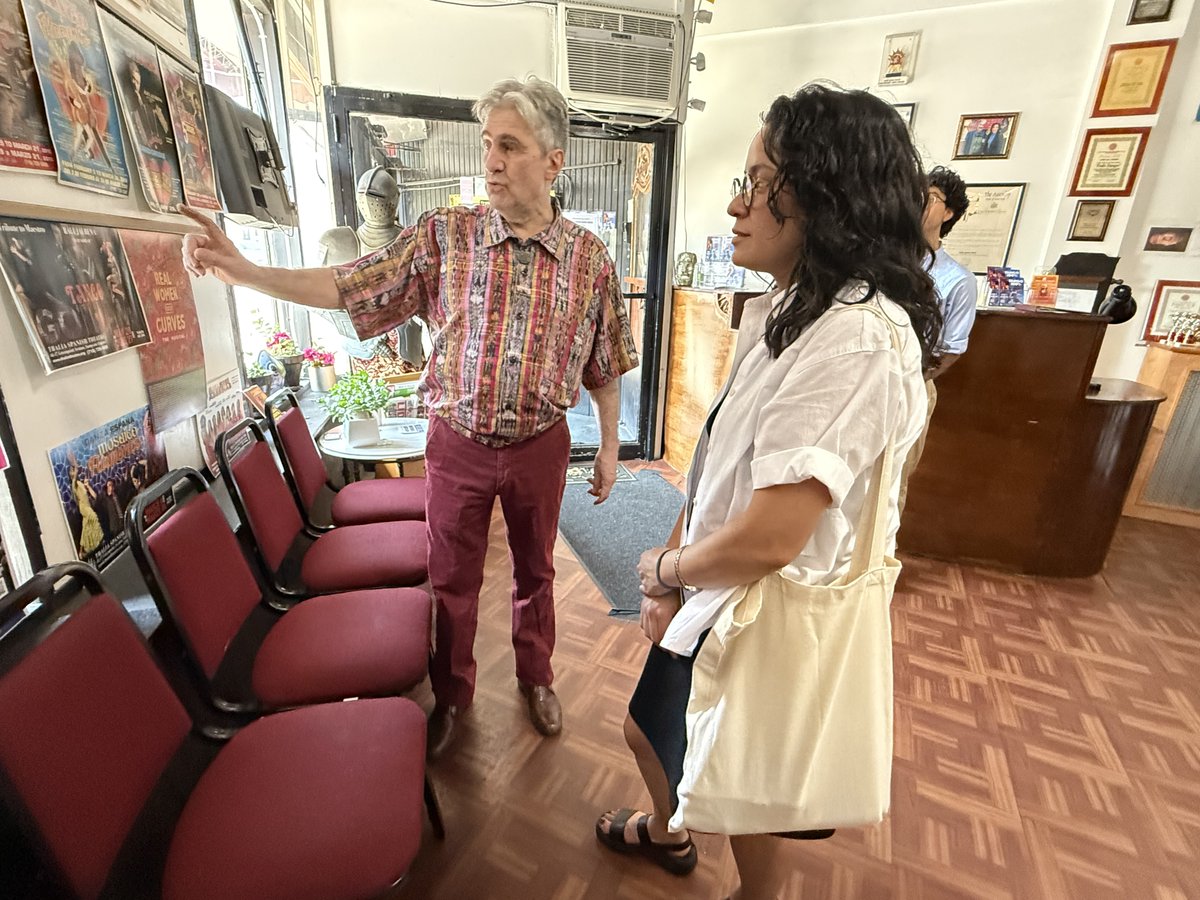 ValdezAssembly's tweet image. Had a wonderful time touring Thalia Spanish Theatre yesterday! Director Angel Gil Orrios walked us through the theater’s 48-year history of cultivating Spanish-language theater, dance and art. We discussed the importance of keeping the arts accessible to everyone.