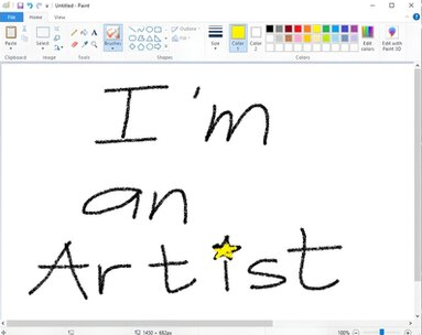 kmcquade3's tweet image. when someone whips out Microsoft paint to whiteboard during a meeting