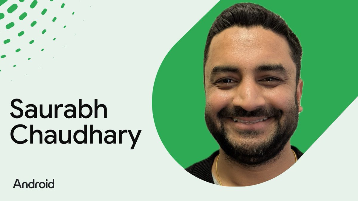 AndroidStudio's tweet photo. Meet Android Studio's @schaudhary! Learn:
๐ ๏ธ How user feedback shapes the tools you use
๐ฑWhy the Android ecosystem rocks
โจ Saurabh's fave productivity hack: Gemini!
Read the interview โก๏ธ https://t.co/Yck5EOtnjr
#MeetTheAndroidStudioTeam https://t.co/W73prwBWA9