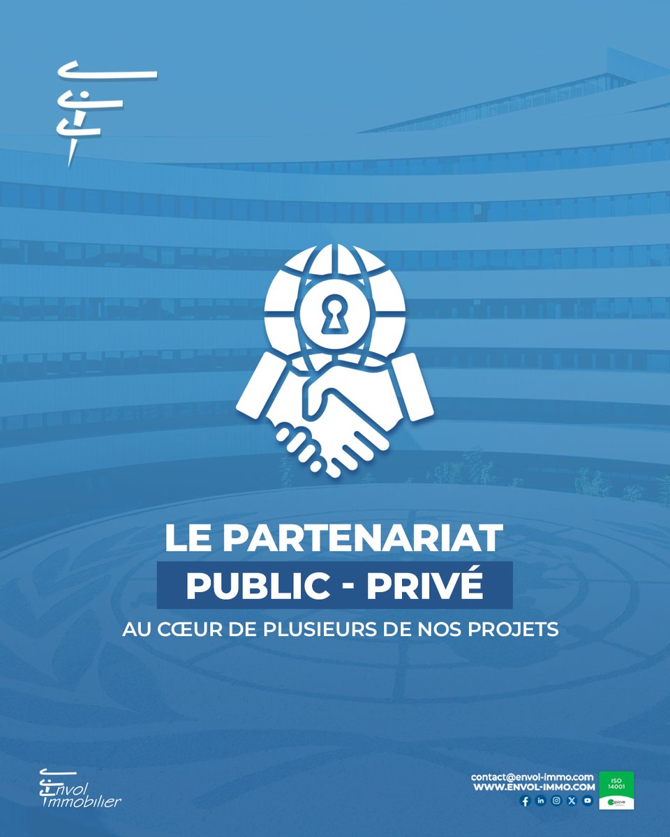 Envol_Immo's tweet photo. Plusieurs de nos projets publics sont réalisés via des Partenariats Public-Privé (#PPP) : un modèle où nous concevons, finançons et gérons des infrastructures au service de l’État.
Notre objectif, construire pour l’intérêt collectif.
#LeSaviezVous #BTPresponsable #EnvolExplique https://t.co/EBUwDRTVot
