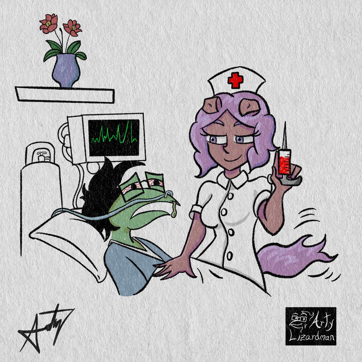 Arty_Lizardman's tweet image. I just got hit with one of the nastiest colds I’ve had in a long time.
Fortunately Tomorrows Subreality chapter is finished.