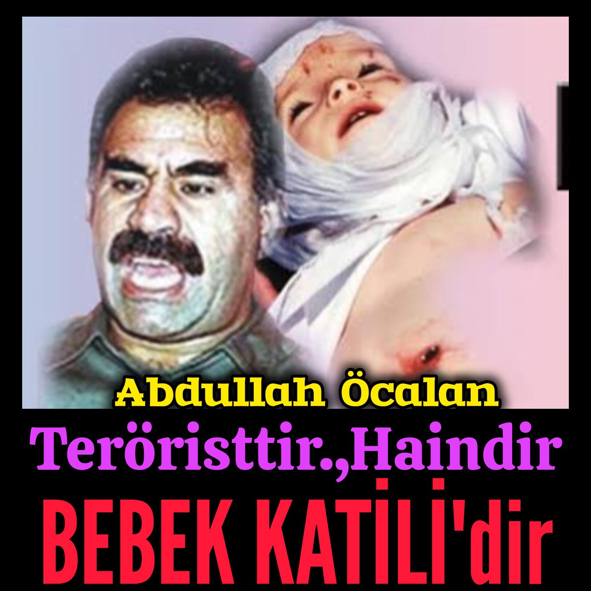 iyiphaber's tweet photo. 🚨#AbdullahÖcalan
🚨#Teröristtir,
🚨#Haindir
🚨#BEBEKKATİLİ'dir https://t.co/kFu8m1Mr9H