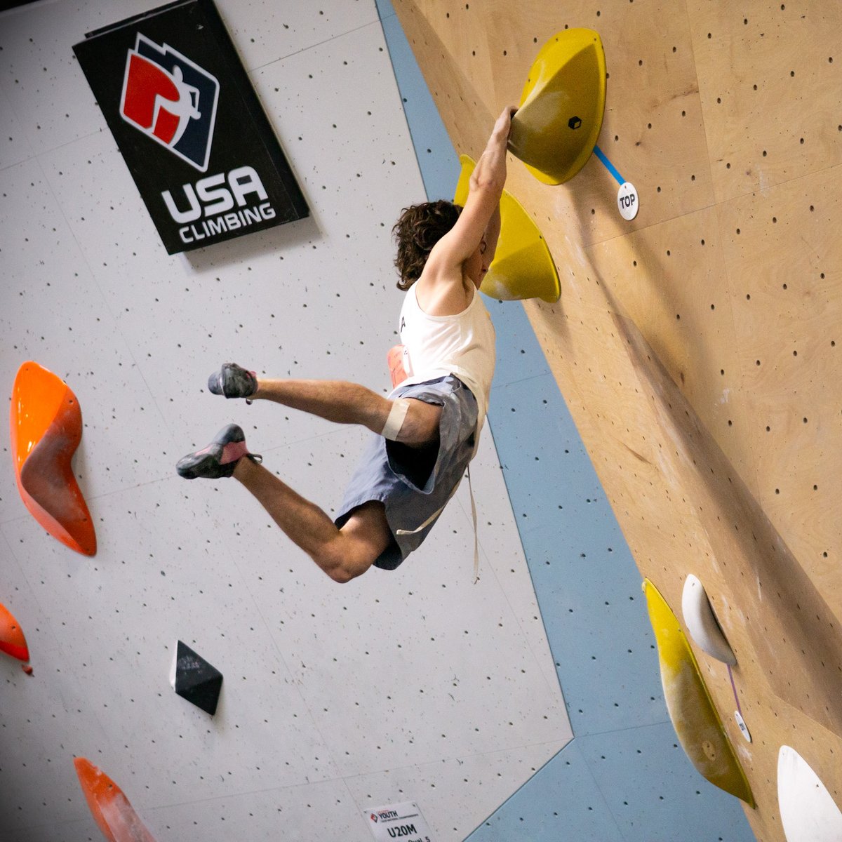 Vance Stanfield @vancesteezfield sending at the Youth National Comp.