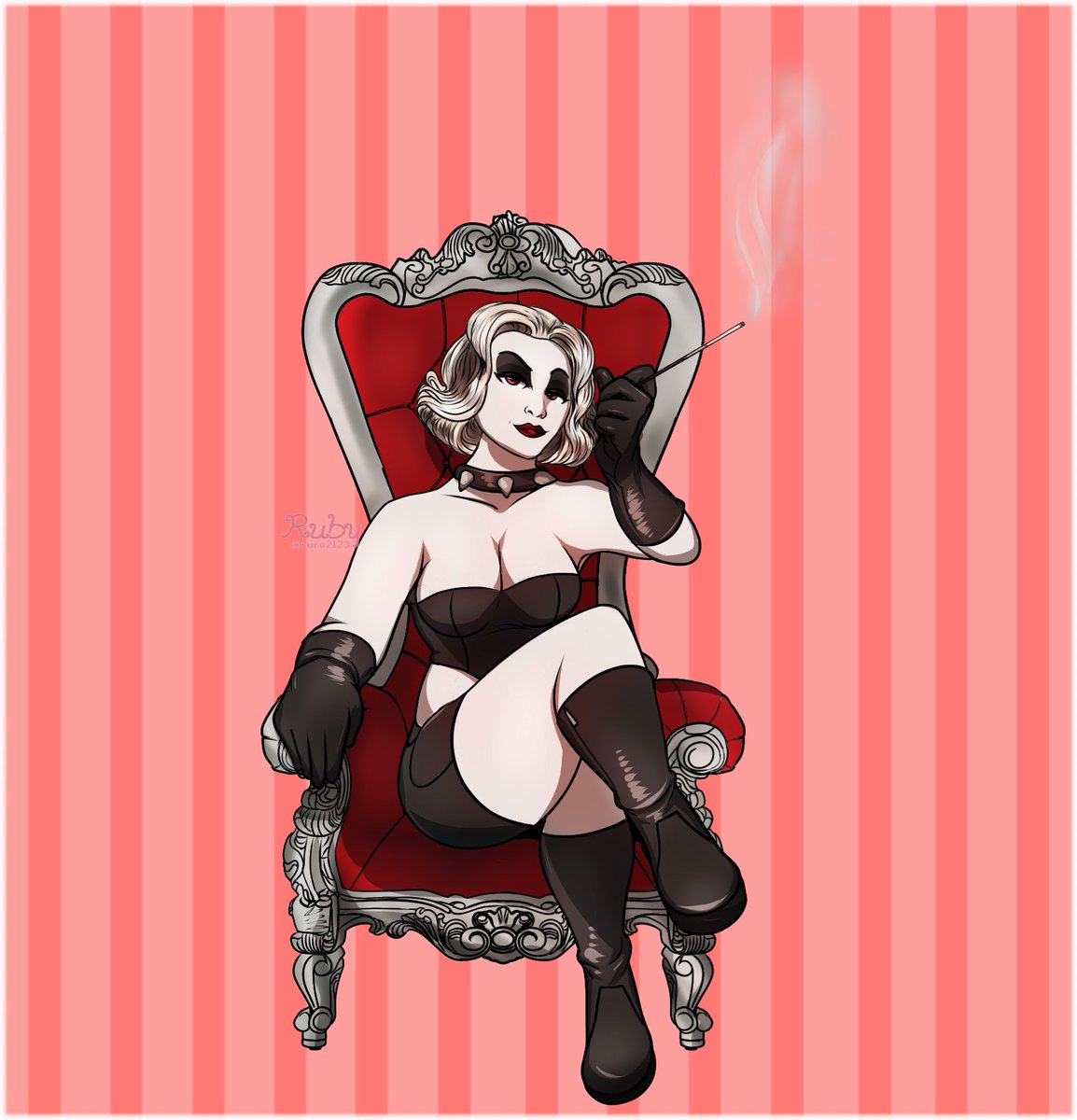 ruro2123's tweet photo. 🎨Artfight Day 6!✅

Character belongs to @smacketeer . Ruby showing off authority!

#artfight2025 #Artfightteamcrystals #oc #fanart https://t.co/2XZiX8teT6