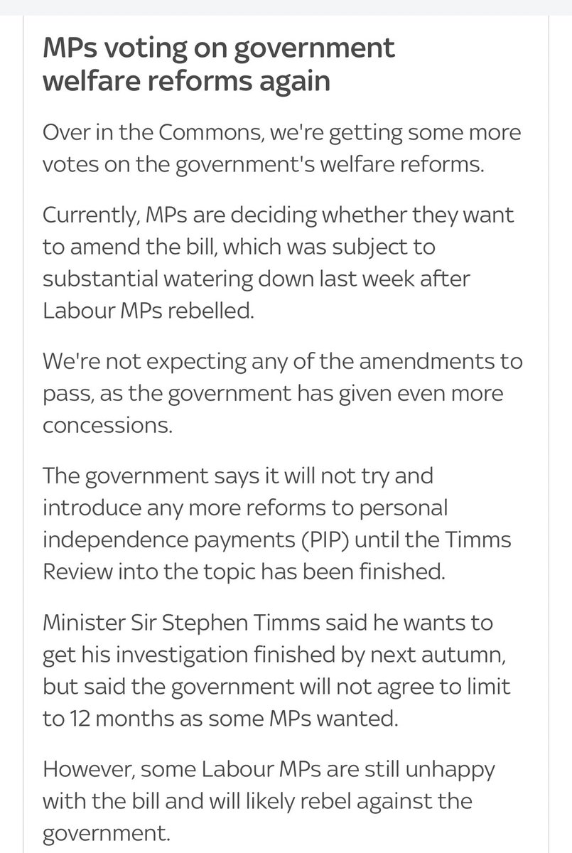 DebiEvansMatron's tweet image. Ere we go again MPs voting NOW #WelfareReform Amendments