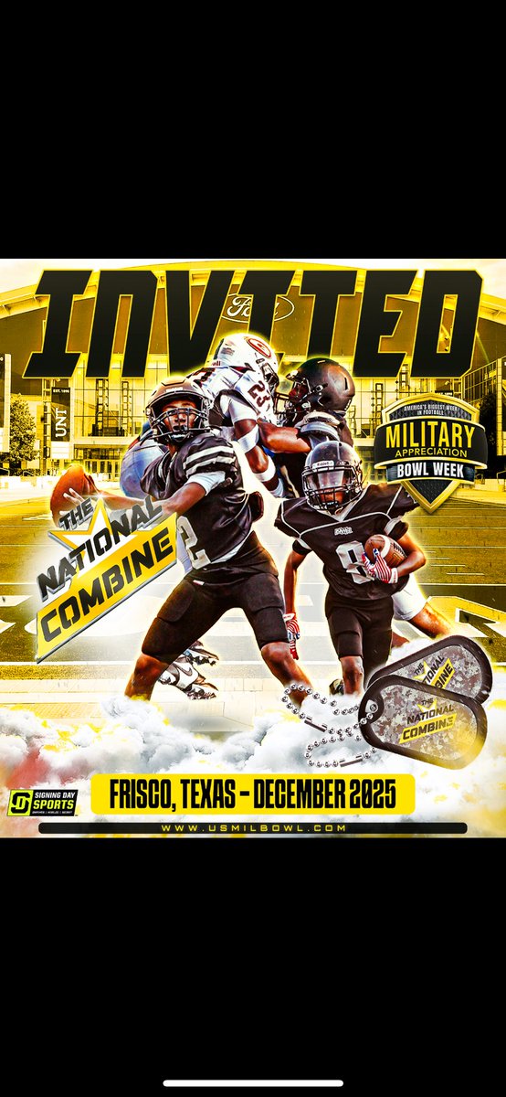Nathan hice (@nate_hice) on Twitter photo Received my official invite to #TheNationalCombine Thank you
<a href="/BallHawkMedia1/">BallHawk</a> <a href="/USArmyBowl/">Military Appreciation Bowl Week</a> <a href="/GregCooperUSA/">Natl Recruiting Dir | Military Appreciation Bowl</a>
<a href="/timbukowski6/">Tim Bukowski</a>
<a href="/BGates31807/">Brian Gates</a>
<a href="/GordonCohagan/">Gordon Cohagan</a> Received my official invite to #TheNationalCombine Thank you
<a href="/BallHawkMedia1/">BallHawk</a> <a href="/USArmyBowl/">Military Appreciation Bowl Week</a> <a href="/GregCooperUSA/">Natl Recruiting Dir | Military Appreciation Bowl</a>
<a href="/timbukowski6/">Tim Bukowski</a>
<a href="/BGates31807/">Brian Gates</a>
<a href="/GordonCohagan/">Gordon Cohagan</a>