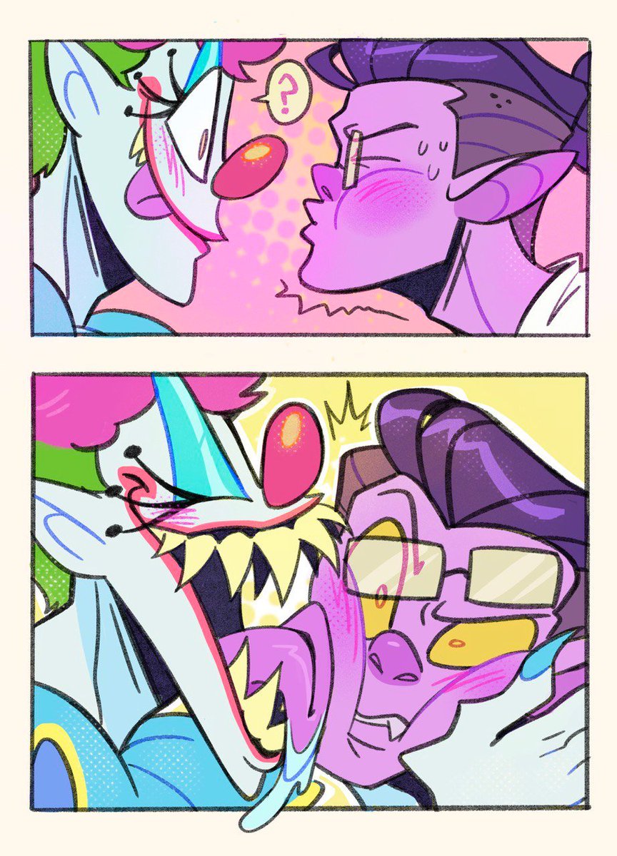 M_D00dles's tweet image. A kiss? #MonsterCon 🤡