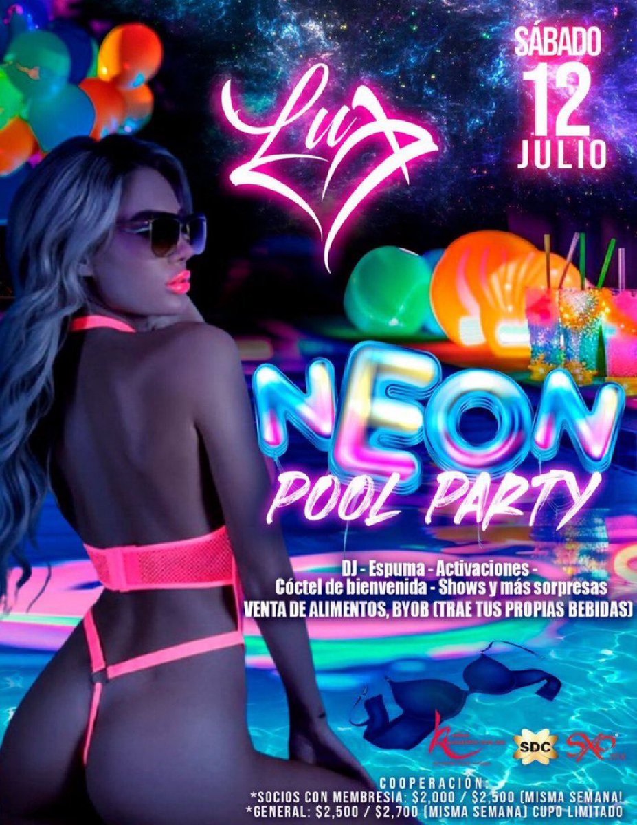 🔥ÚLTIMOS 10 LUGARES🔥

¡Comienza la cuenta regresiva! 📷POOL PARTY | 12 DE JULIO | 6PM A 6AM  📷 Espuma,juegos, dinámicas📷Área de camping CUPO LIMITADO

*HABITACIONES AGOTADAS

Reservas por whats al 8120248868.

<a href="/sdcmedia/">SDC.com - Seek-Discover-Connect</a> <a href="/sxoponlesabor/">SXO</a> <a href="/sillonkama1/">SillonKamasutraOficial</a> <a href="/SexyVelvetRoom/">Sexy Velvet Room</a> <a href="/EnjoyItMex/">EnjoyItMex</a>