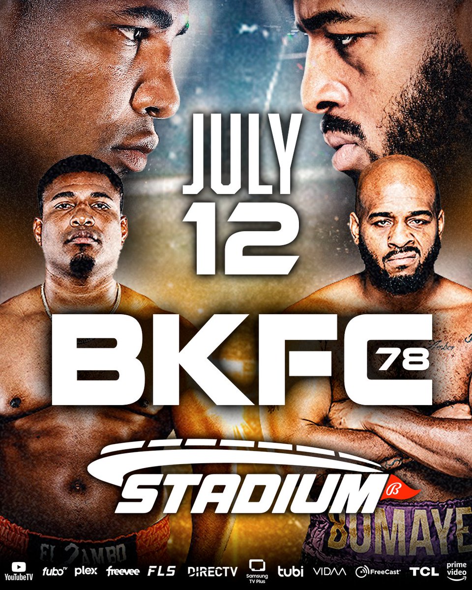Stadium's tweet image. Tune in to @bareknucklefc TOMORROW NIGHT for #BKFC78 🔥
Catch every punch starting at 7 p.m. ET 👊
🖥️ Watch on Stadium: ballysports.com/channels/stadi…
📲 Stream it in the @Bally__Sports app!