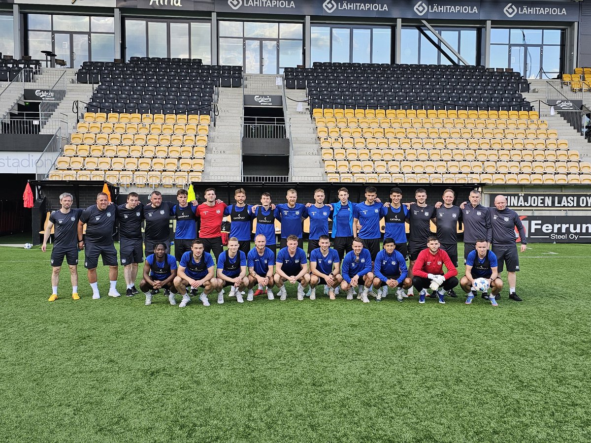 MatchdayNO's tweet photo. MD-1 in 🇫🇮 @KI_Klaksvik doing their final preparations before tomorrows game vs @SJK_Seinajoki in @Conf_League ⚽️

#MatchdaySportsTravel https://t.co/b8Pnb2XVhj