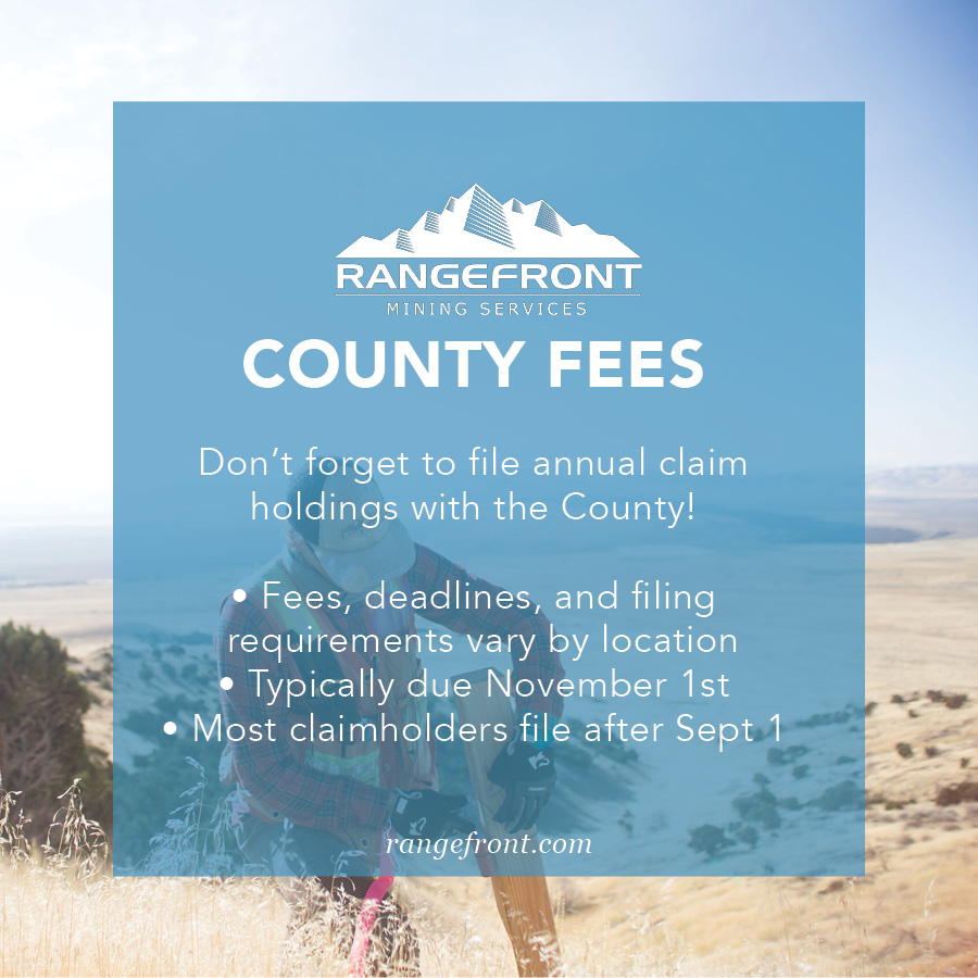 RMS_Elko's tweet photo. Mining Claim Annual Renewal Deadline is September 1, and missing it means forfeiting your claim…no exceptions (they’re not our rules; we just follow them).

Would you like help with your annual claim renewals? Check out the link in the comments or call (775) 753-6605. https://t.co/GEQn7AKbhm