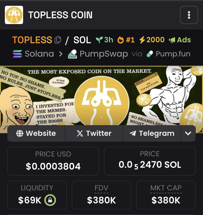 TOPLESS COIN tweet media