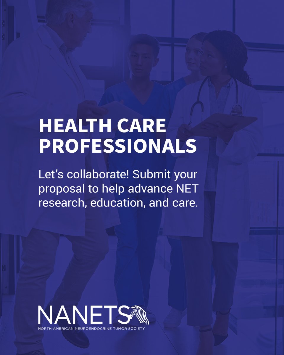 NANETS1's tweet image. Got an innovative idea for a project, research study, or event? NANETS is looking to partner with passionate professionals like you! 📝 Share your idea: nanets.net/resources/nane…
#NETs #CollaborationInCare #ResearchPartners #NANETS