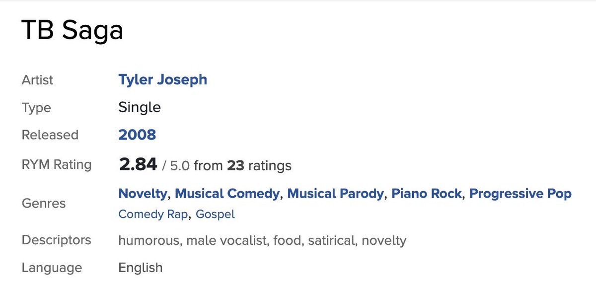 midwestindigo83's tweet image. tb saga is listed as gospel on rym