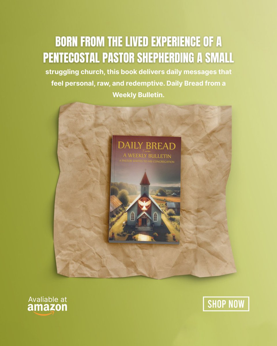 WilliamBarrAut's tweet photo. Born from a pastor’s real-life journey, Daily Bread from a Weekly Bulletin offers raw, honest devotions for everyday faith.

Now available on Amazon: https://t.co/6fvMRTLNvV

#FaithOverFear #RealFaithStories #DevotionalLife #GodInTheDetails #PrayerfulLiving https://t.co/lTI61p1Ril