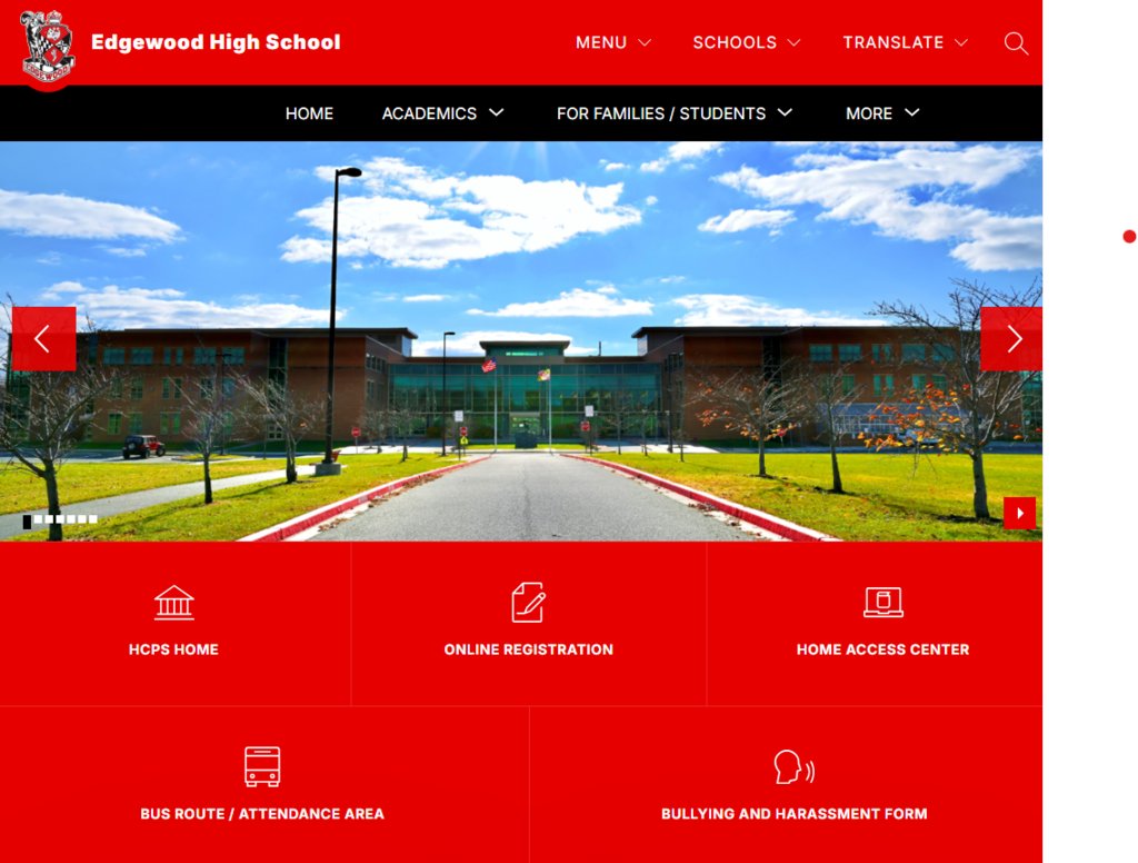EHS has a new school website! It's up now and will populate with important information over time. Our site will host a live feed, news stories, and connections to county and school resources. We hope it helps you find the information you need! Visit us at edhs.hcpsschools.org.