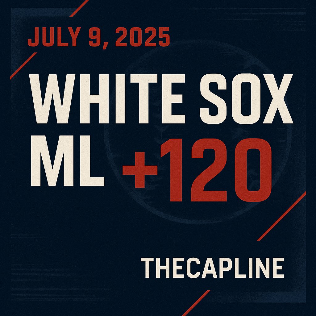 TheCapLine's tweet photo. Today’s Position (7/9): White Sox ML (+120)
I know going against a team as hot as the Blue Jays is always intimidating but Houser has been great on the mound for the Sox. This is also showing reverse line movement. Let’s cash.  #MLBPicks #SportsBetting #GamblingTwitter https://t.co/g0orPklQEr